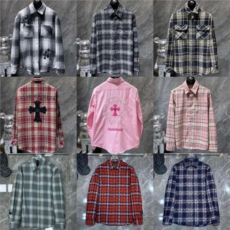 Chrome Hearts Plaid Flannel Shirts
