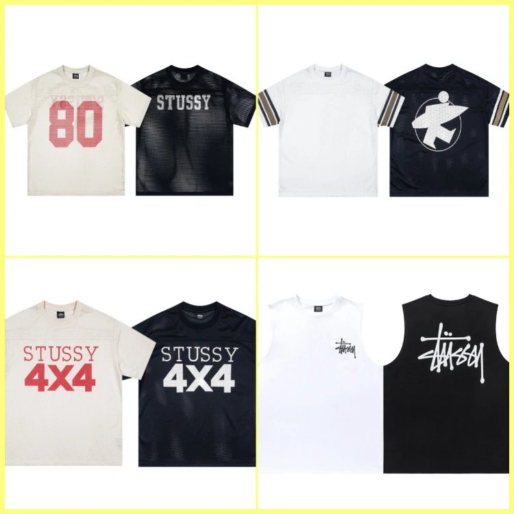 Stussy 4x4 Mesh T-Shirts & Sleeveless Tops
