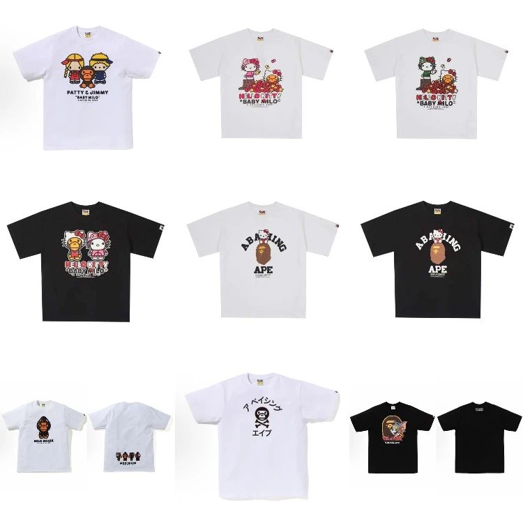 A BATHING APE x Hello Kitty x Baby Milo Collaborative T-Shirts