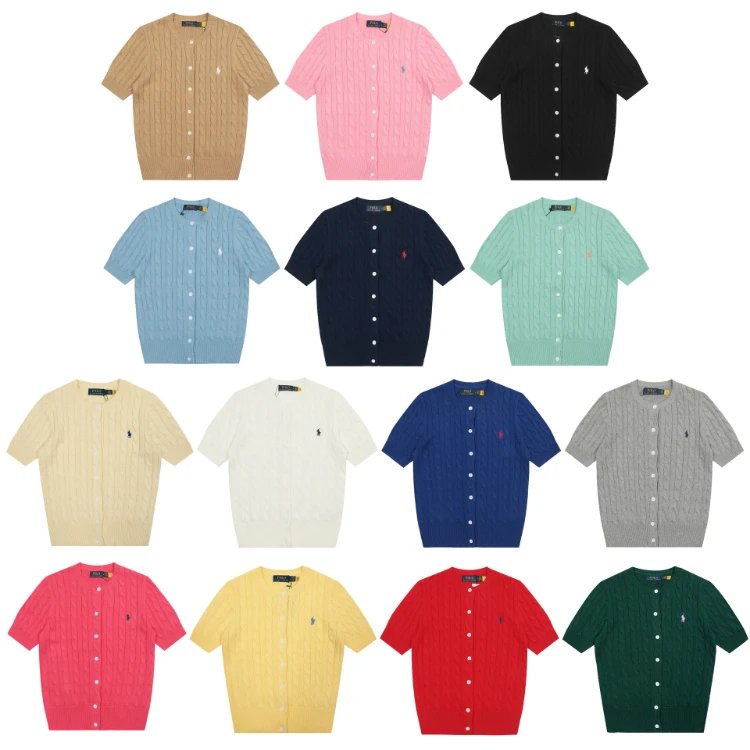 Polo Ralph Lauren Cable Knit Short-Sleeve Cardigan [11 styles]