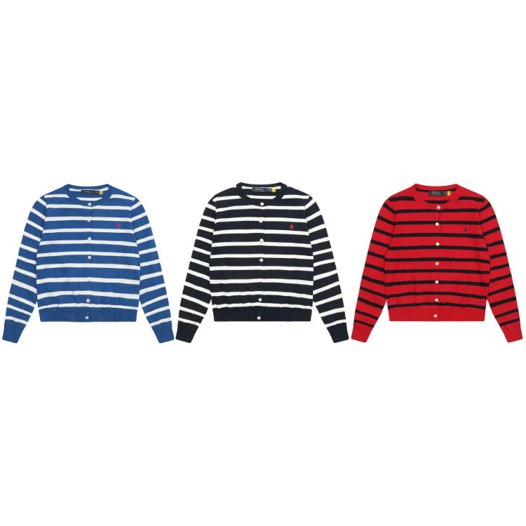 Polo Ralph Lauren Striped Cardigan Sweater [3 styles]