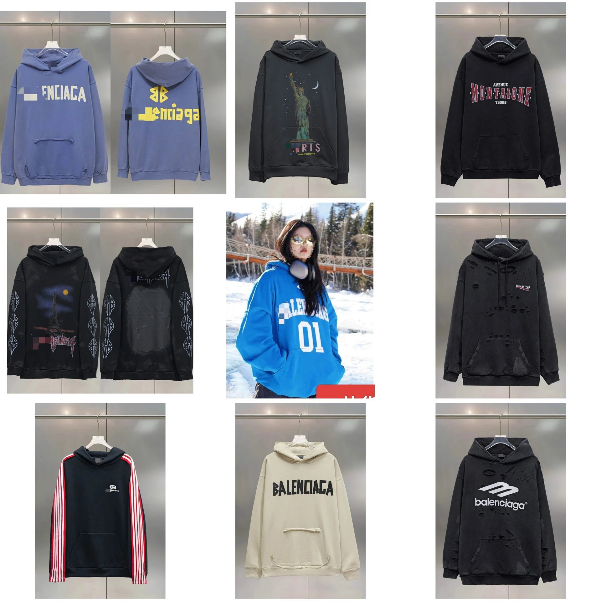 Balenciaga Hoodies [9 styles]